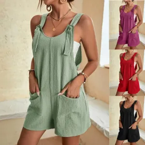 Women's Jumpsuit Casual - Black, Green, White, Brown (Many Color Options)