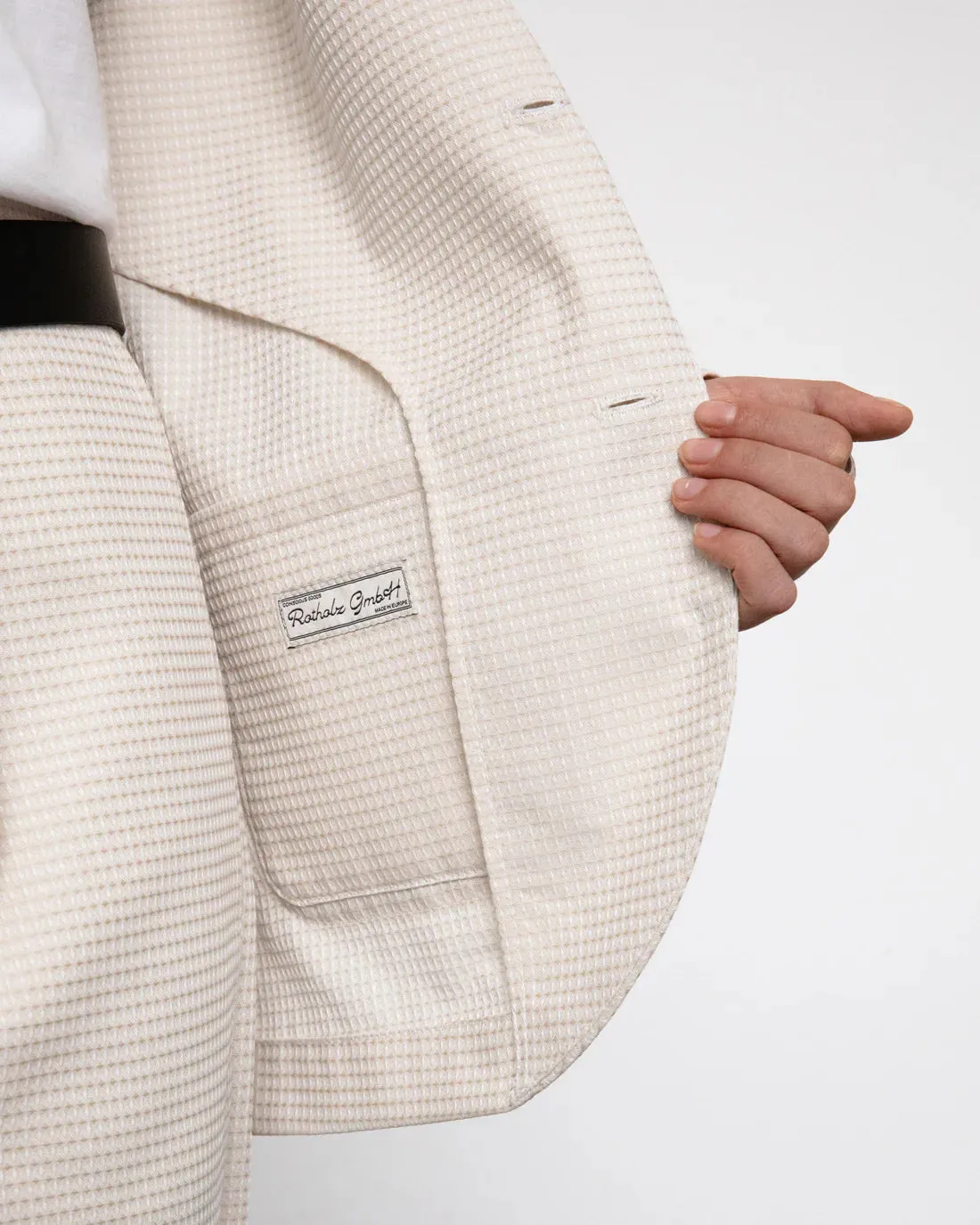 Workwear Blazer Waffle Sand