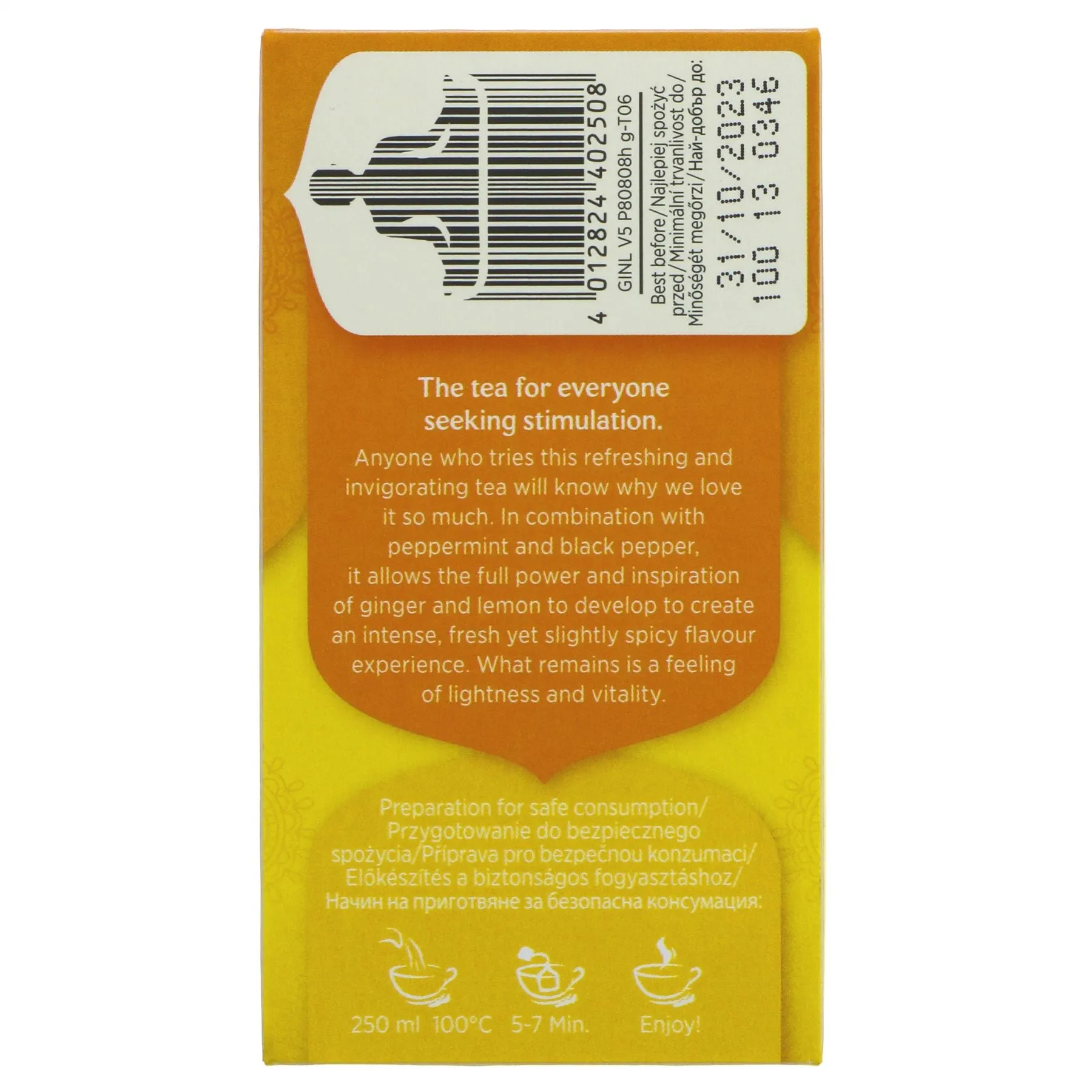 Yogi Tea | Ginger Lemon - Ginger, Lemon, Peppermint | 17 bags